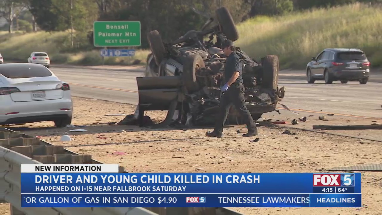Driver, Young Child Killed In Crash – FOX 5 San Diego & KUSI News
