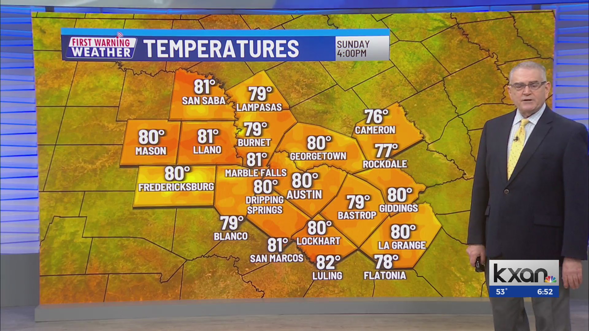 Sunday First Warning Weather KXAN Austin