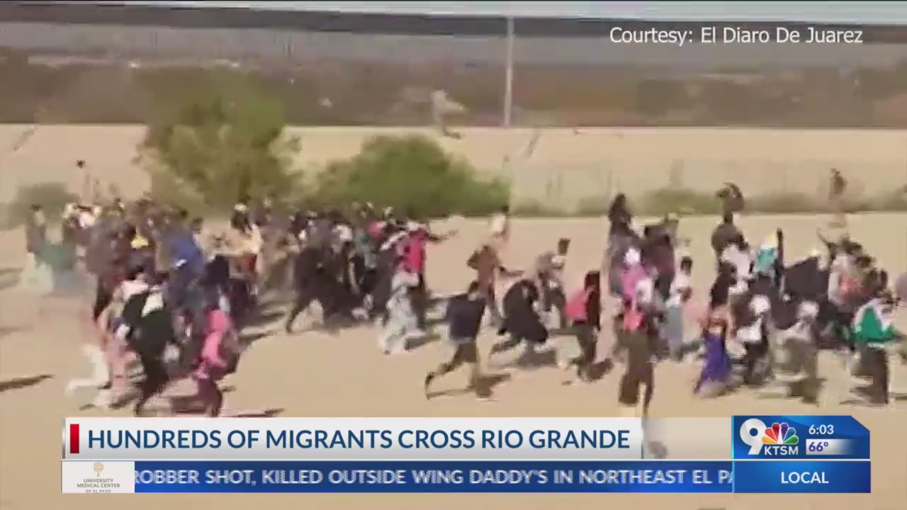 Hundreds of migrants coming across Rio Grande into El Paso – BorderReport
