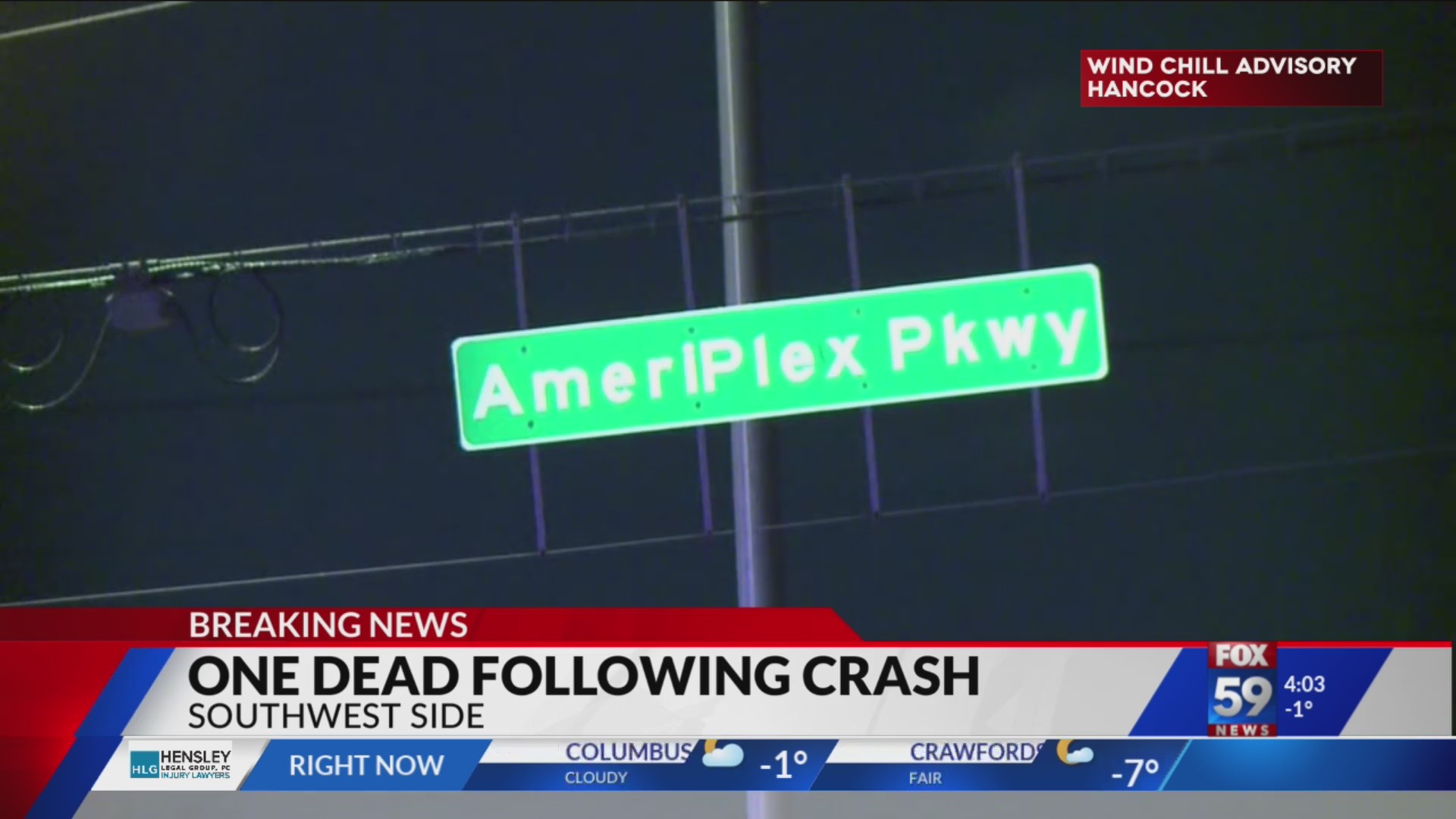 Man dead after crash on Indy’s southwest side – Fox 59