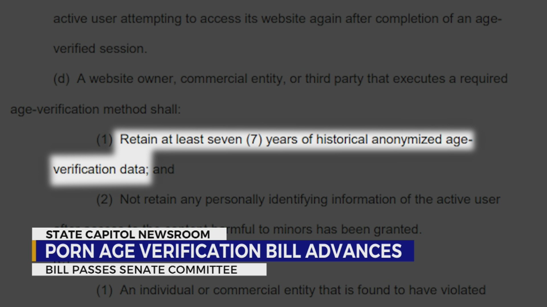 Porn age verification bill advances – WKRN News 2