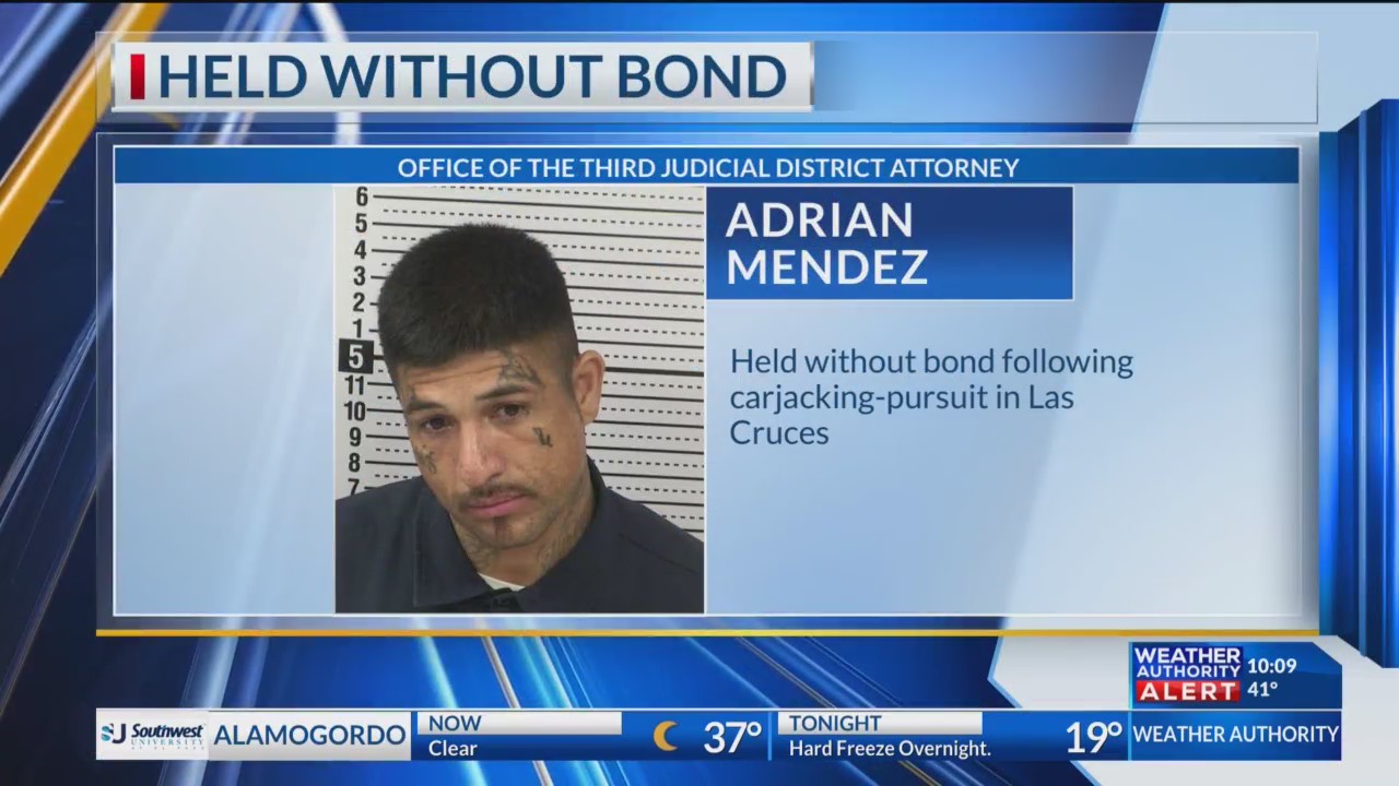 Las Cruces man held without bond, accused of carjacking pursuit – KTSM ...