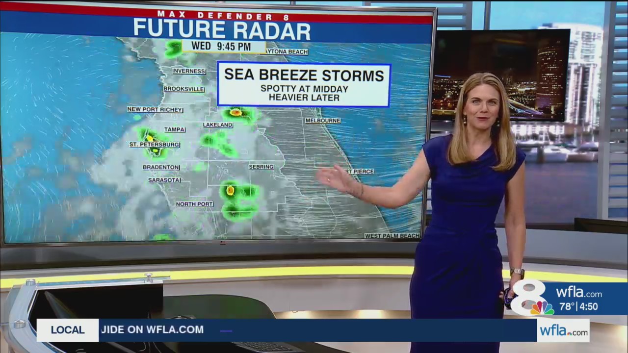 Storms push inland this afternoon – WFLA