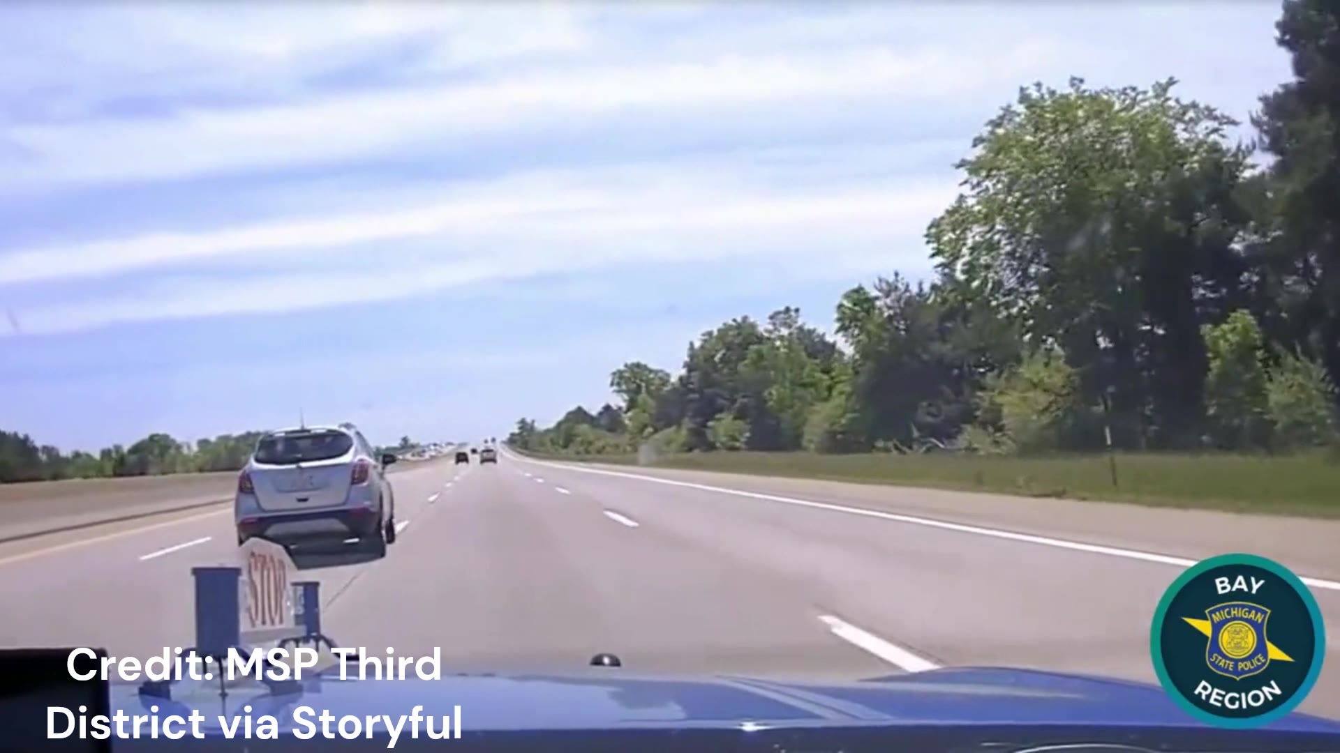 10-Year-Old Leads Police on Car Chase in Michigan (Credit: MSP Third ...