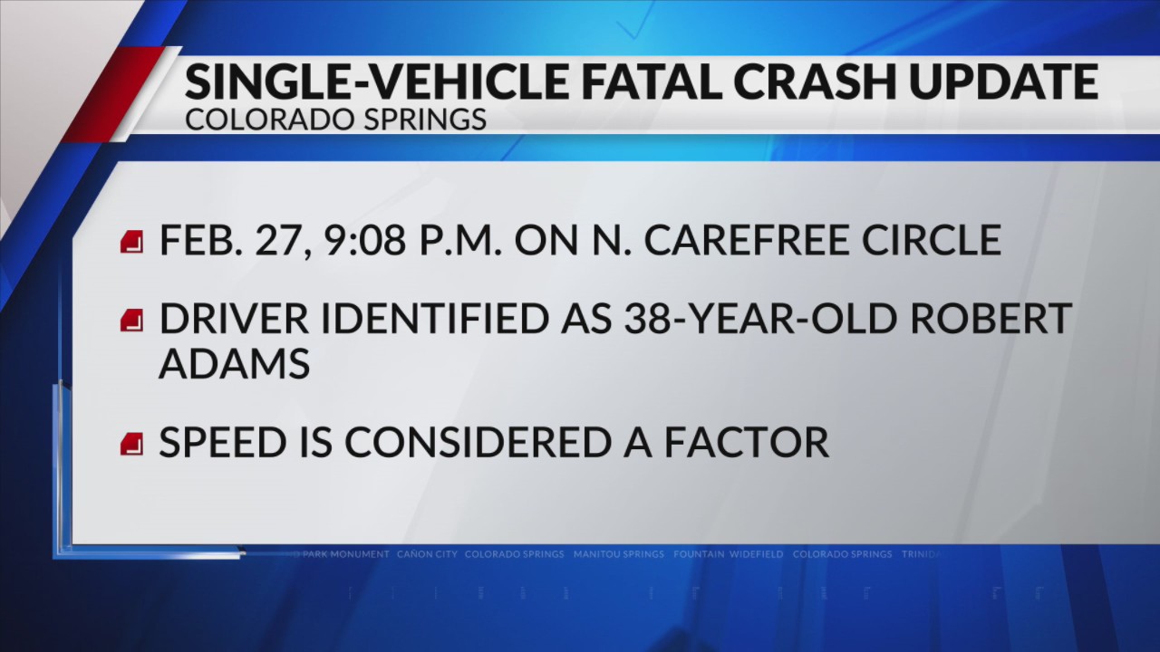 Speed considered factor in fatal crash on N Carefree – FOX21 News Colorado