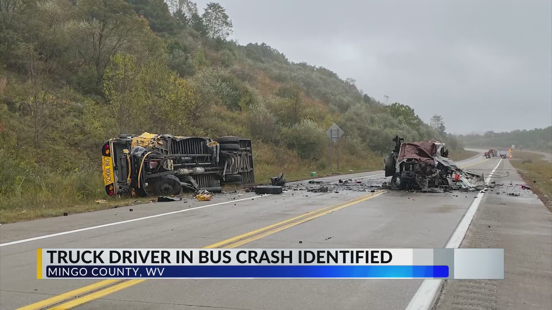 Truck driver killed in crash with school bus in West Virginia ...