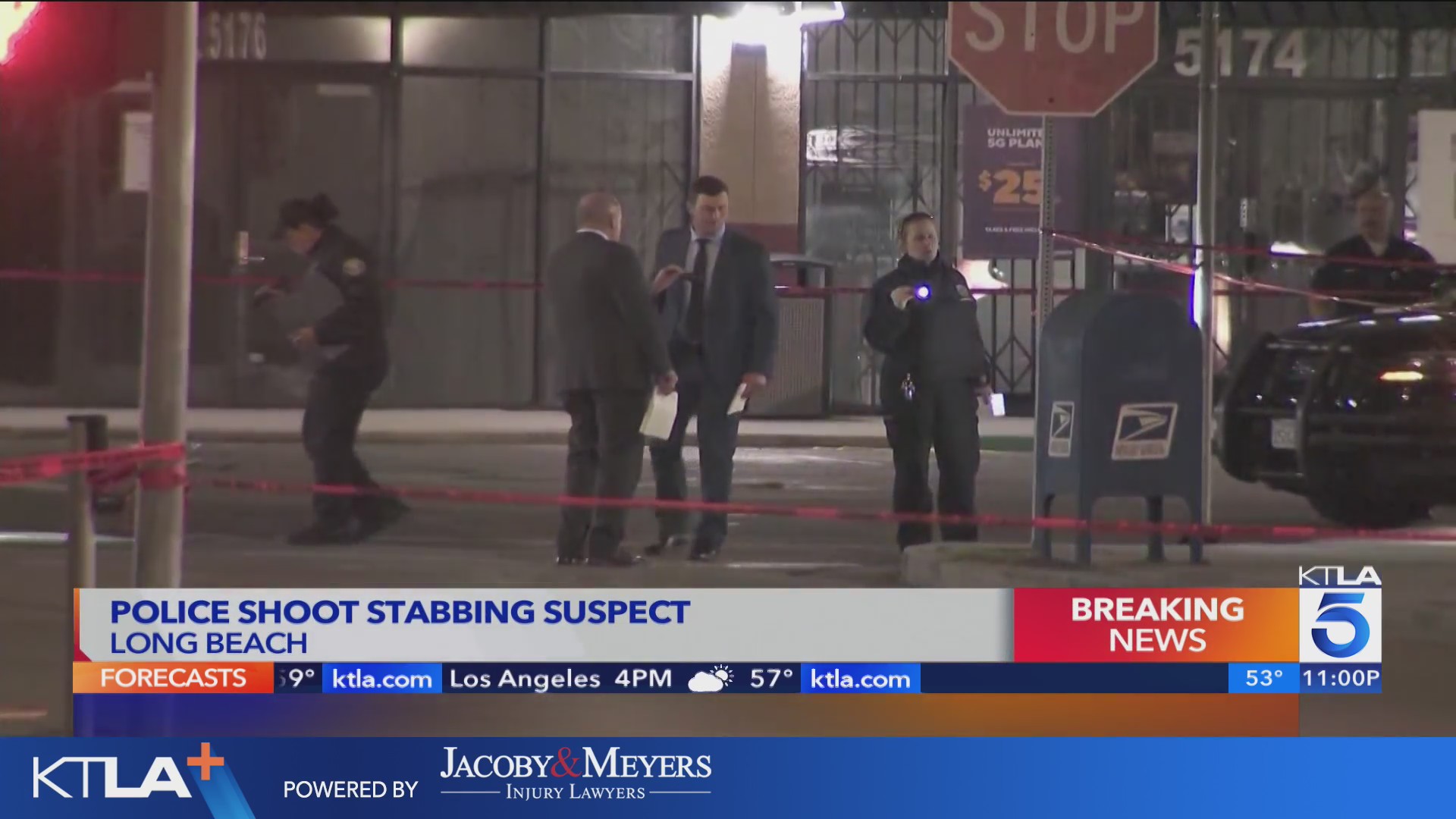 Stabbing suspect shot by police in Long Beach – KTLA