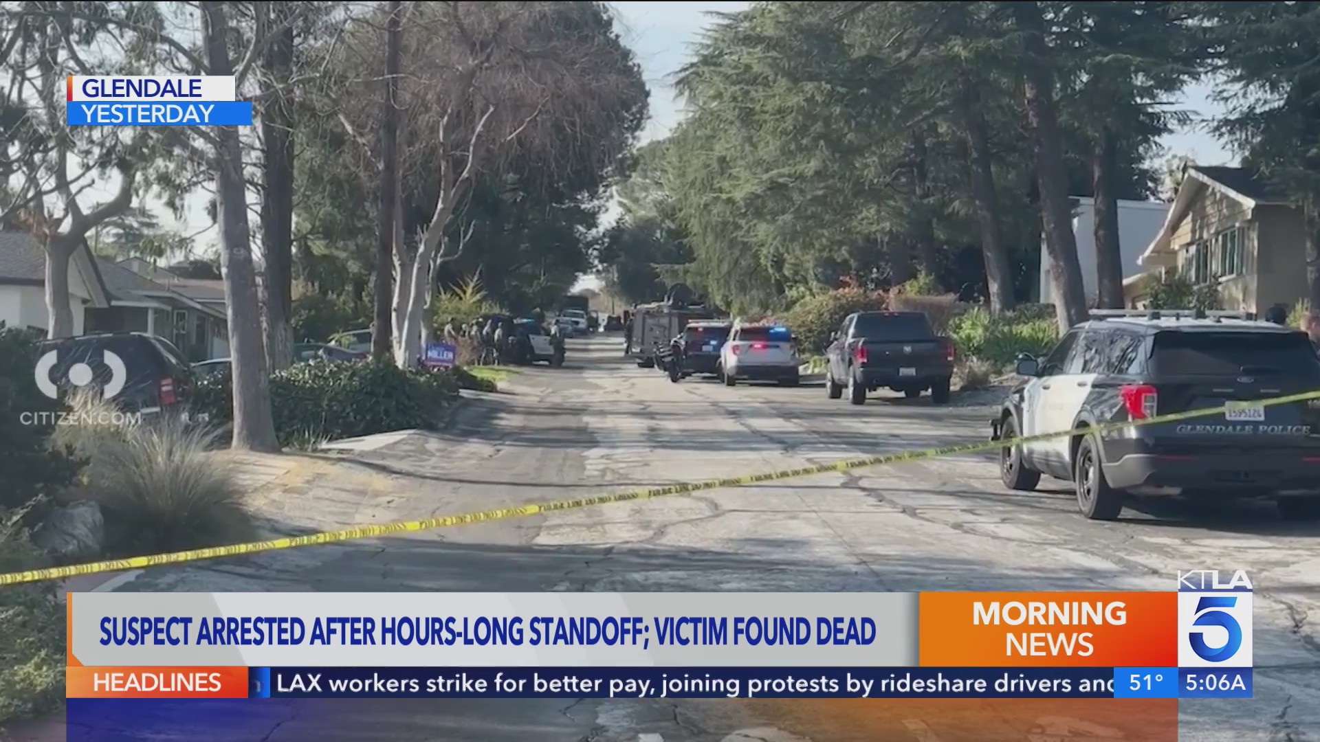 Assault victim’s body found after standoff in Glendale: Police – KTLA