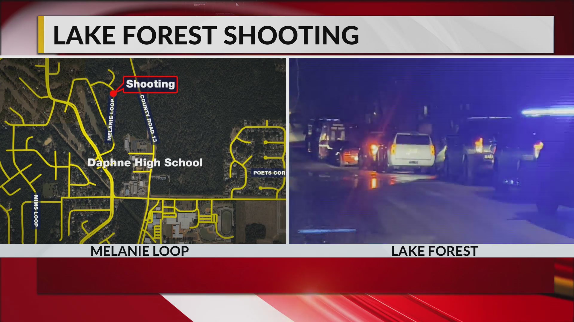 4 dead in Lake Forest shooting in Daphne, 1 in custody Police Chief