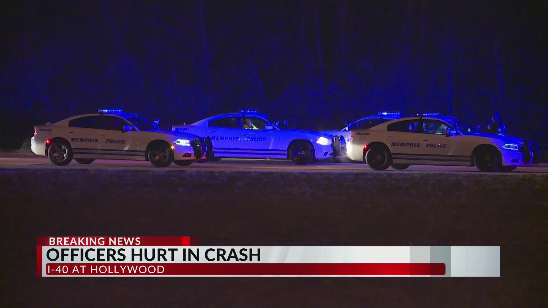 2 officers injured in crash on I-40 while responding to shooting – WREG.com