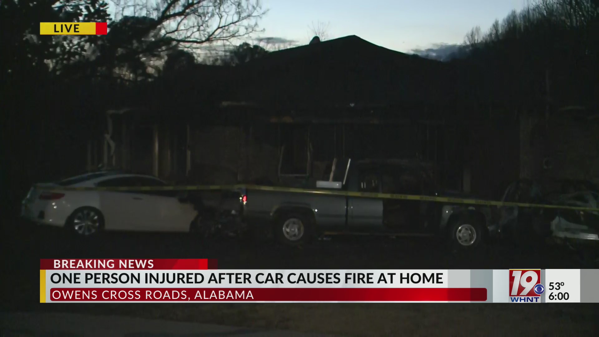 One Injured After Vehicle Hits Home and Causes Fire | Feb. 18, 2023 ...