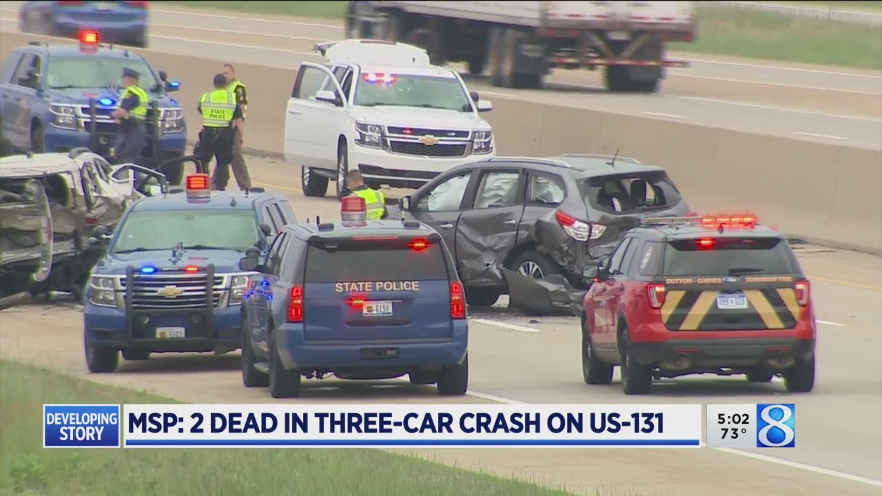 MSP: 2 dead in three-car crash on US-131 – WOODTV.com