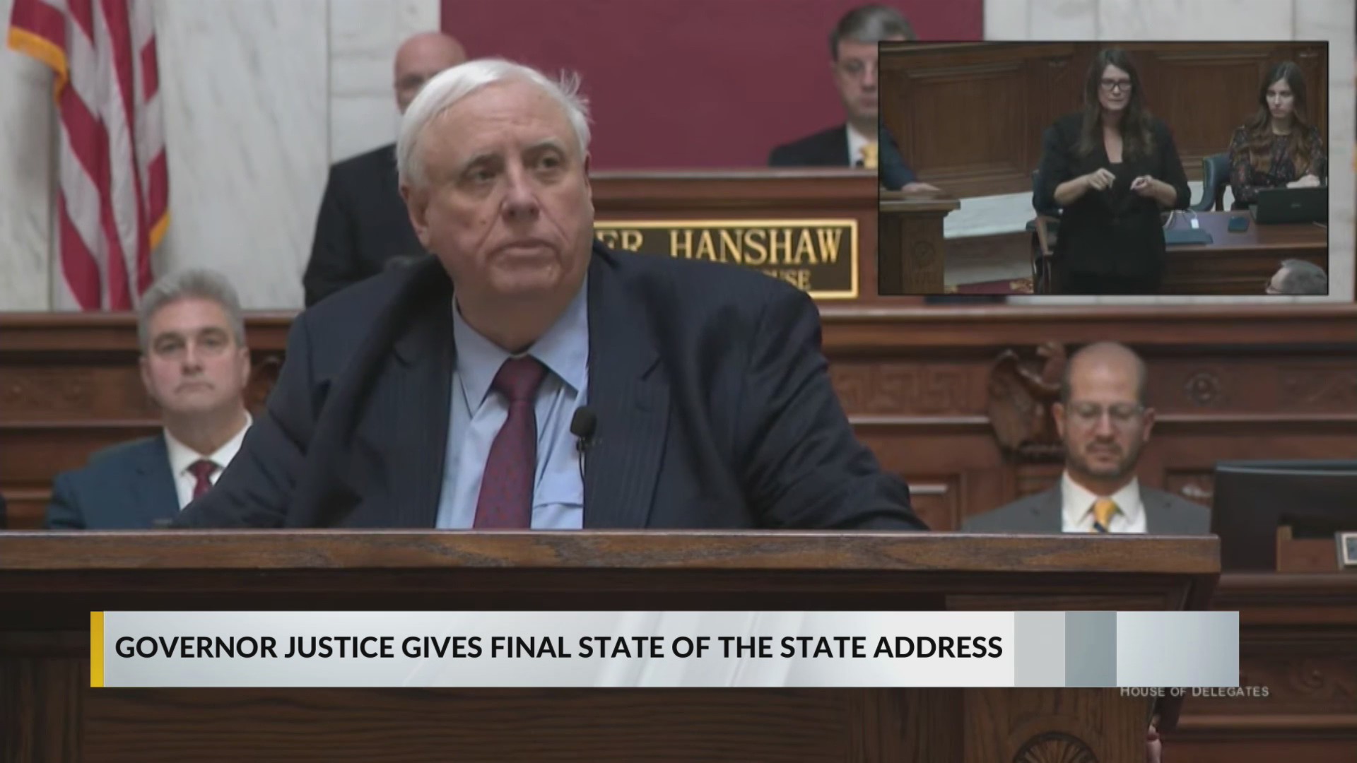 West Virginia Gov. Jim Justice delivers 2024 State of the State Address ...