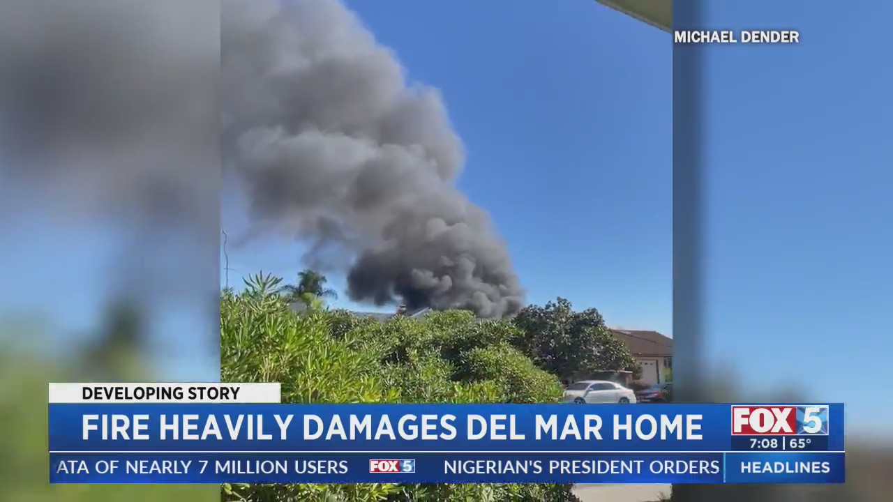 Fire Heavily Damages Del Mar Home – FOX 5 San Diego & KUSI News