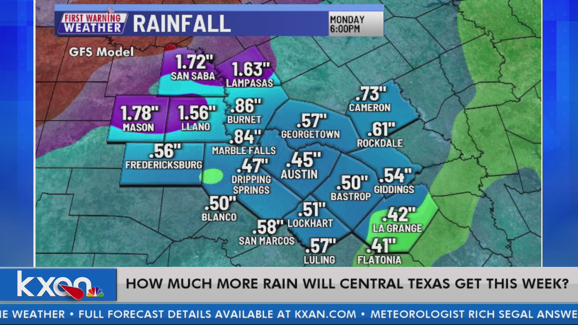 Weather Q&A: How much rain will Central Texas see this week? – KXAN Austin