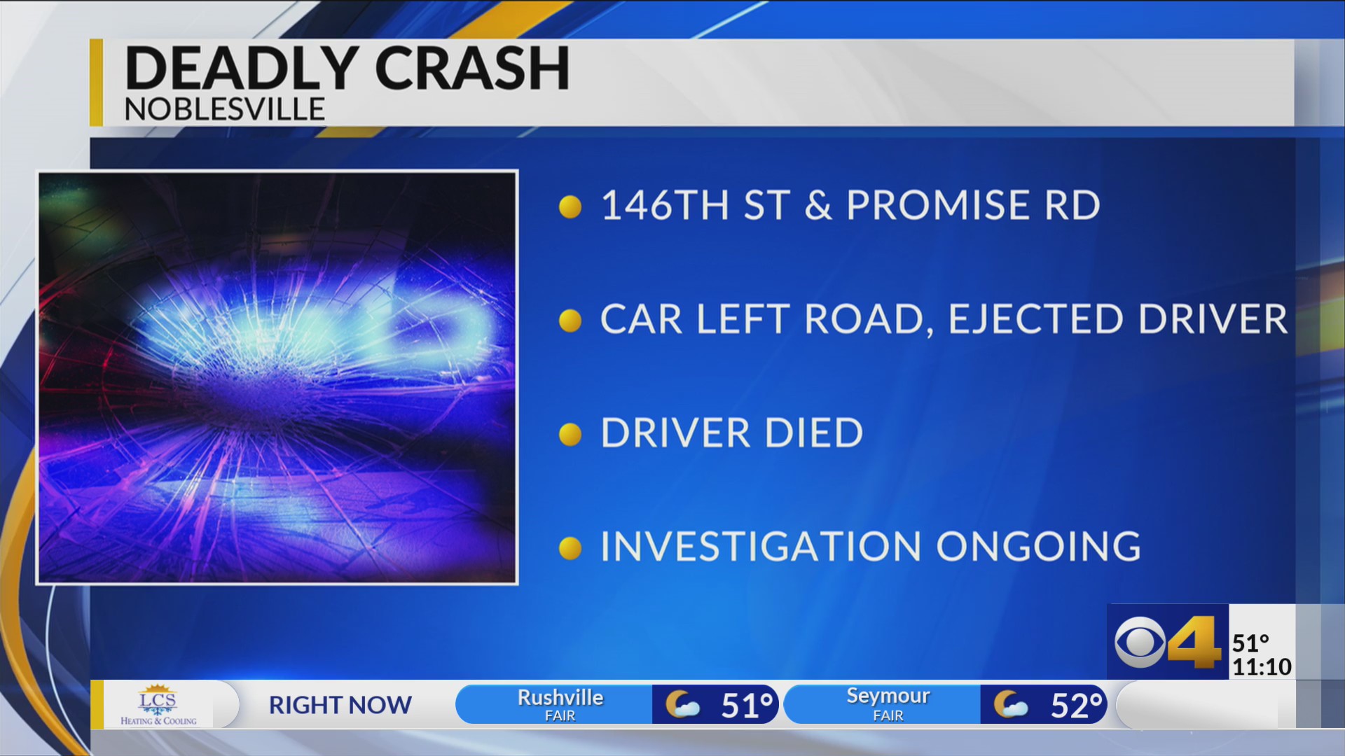 Noblesville police investigating crash that left 1 dead WTTV CBS4Indy