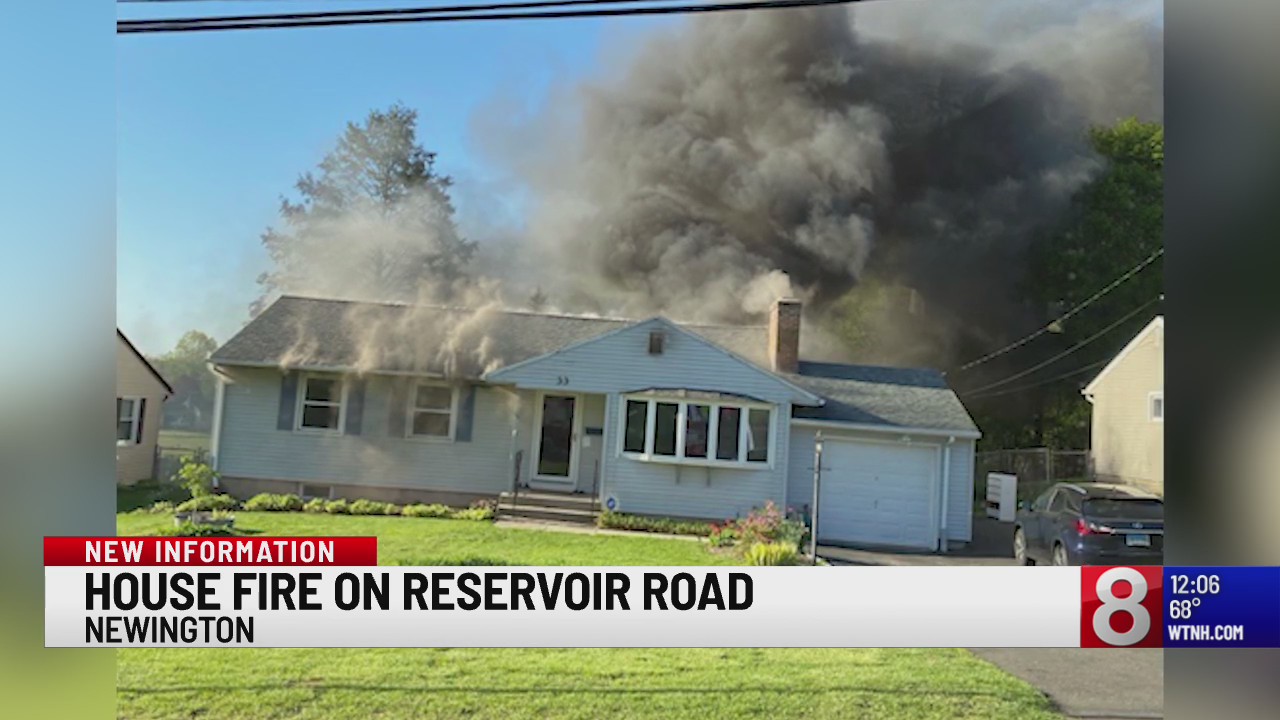 Crews respond to Newington house fire