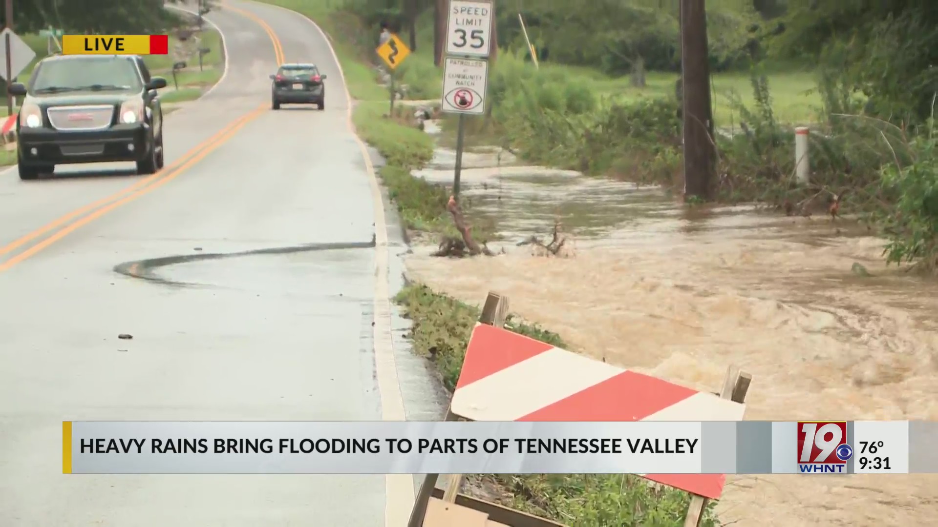 Heavy Rain Brings Flooding To Parts Of Tennessee Valley | July 21, 2023 ...