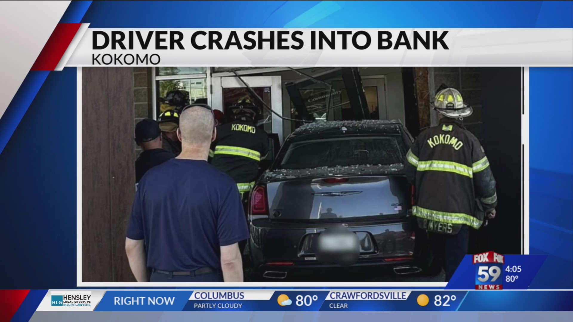 Police investigating after car crashes into Kokomo bank Fox 59