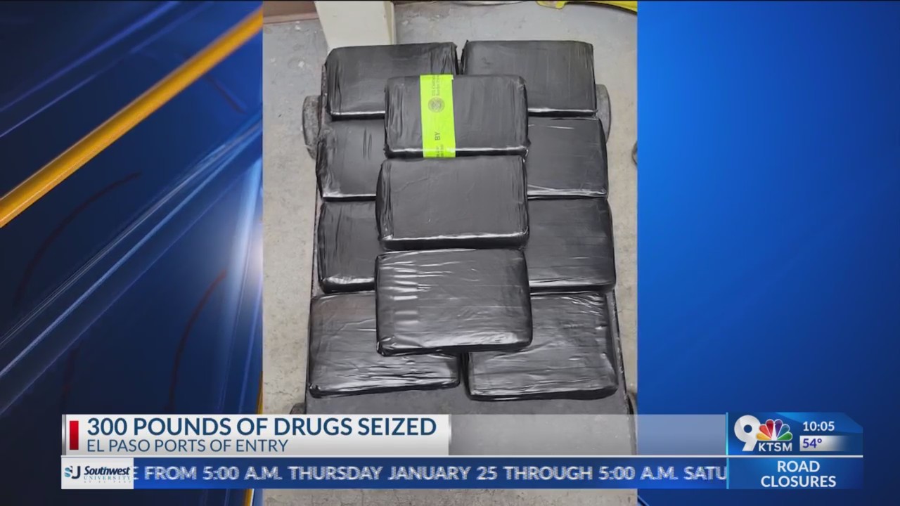 CBP officers seize almost 300 pounds of drugs at El Paso ports of entry ...