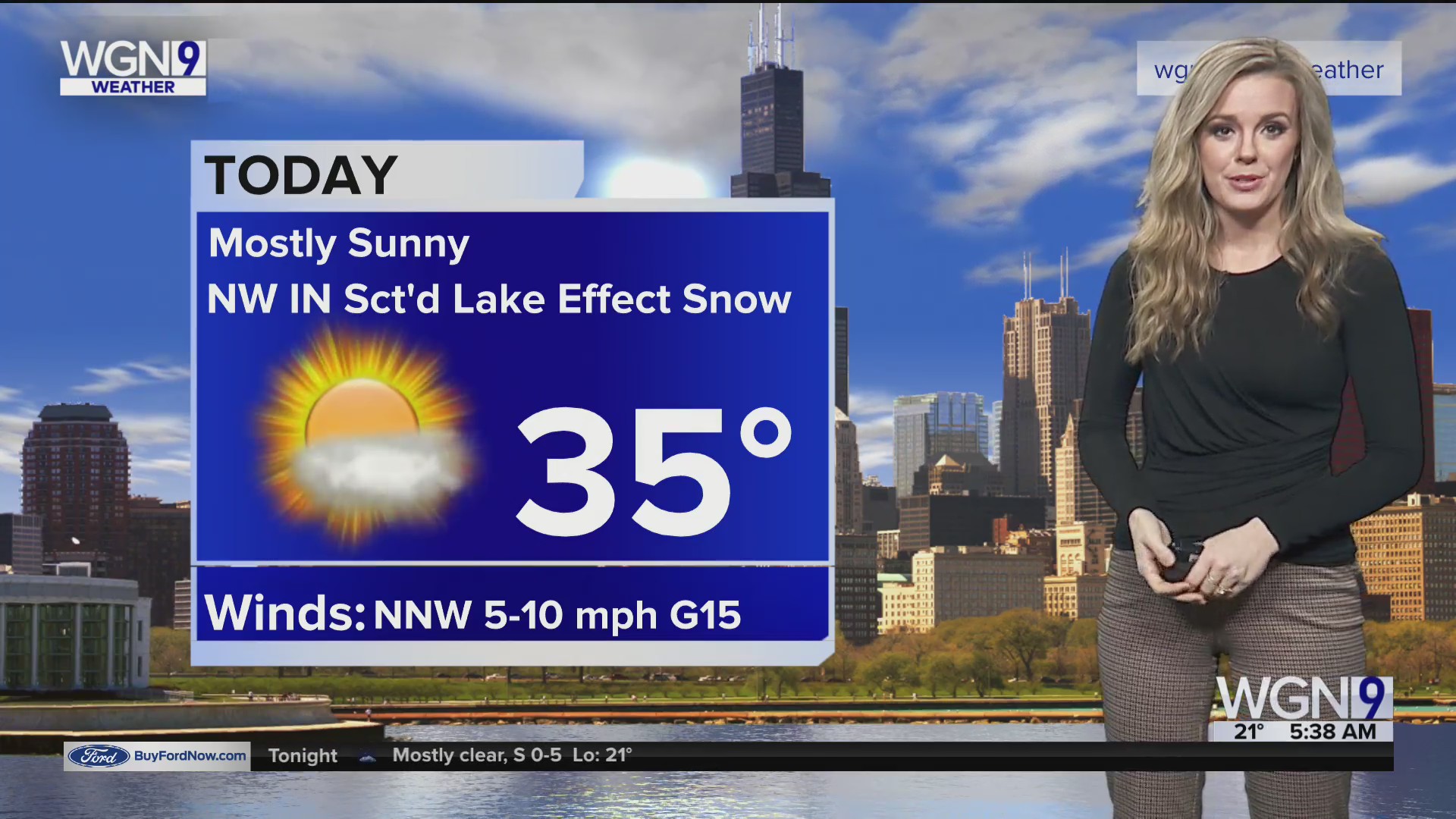 Tuesday Forecast: Temps in mid 30s with mostly sunny conditions – WGN-TV
