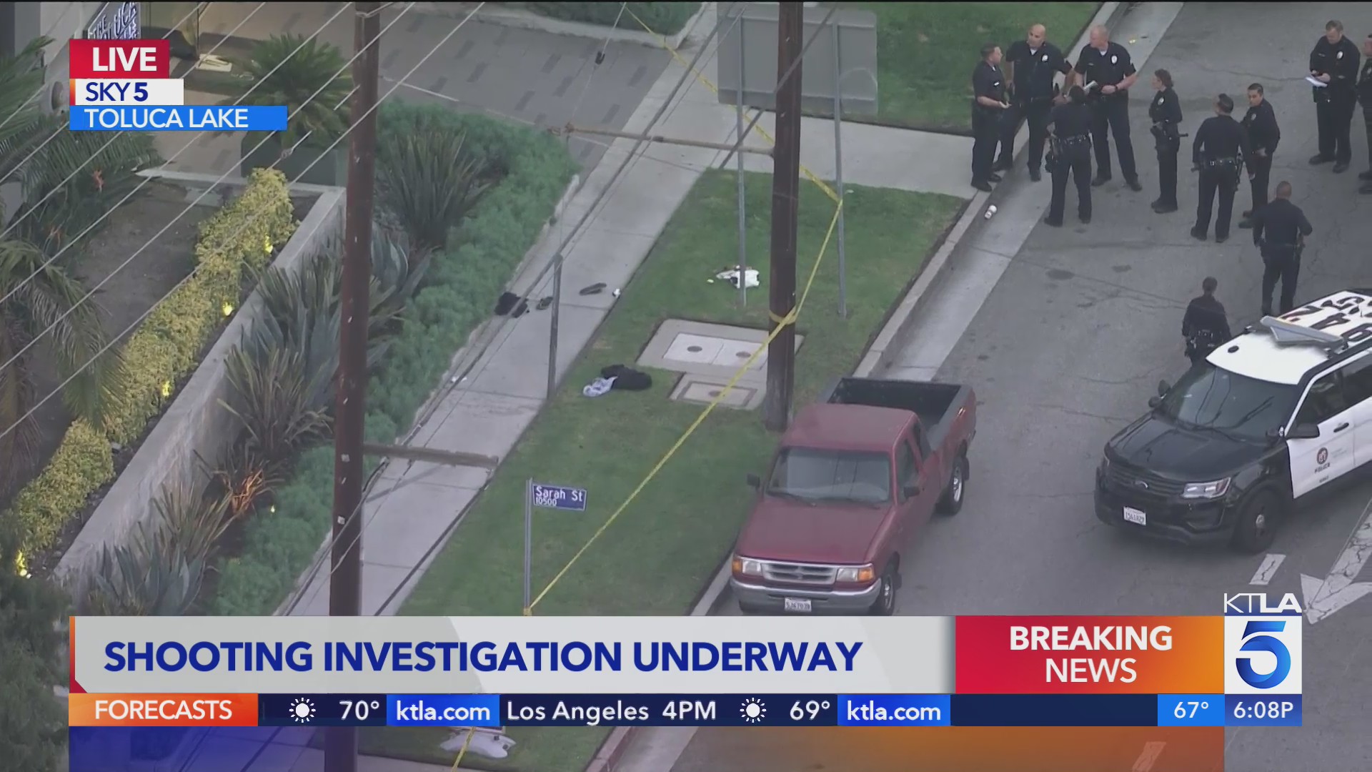 Shooting investigation underway in Toluca Lake – KTLA