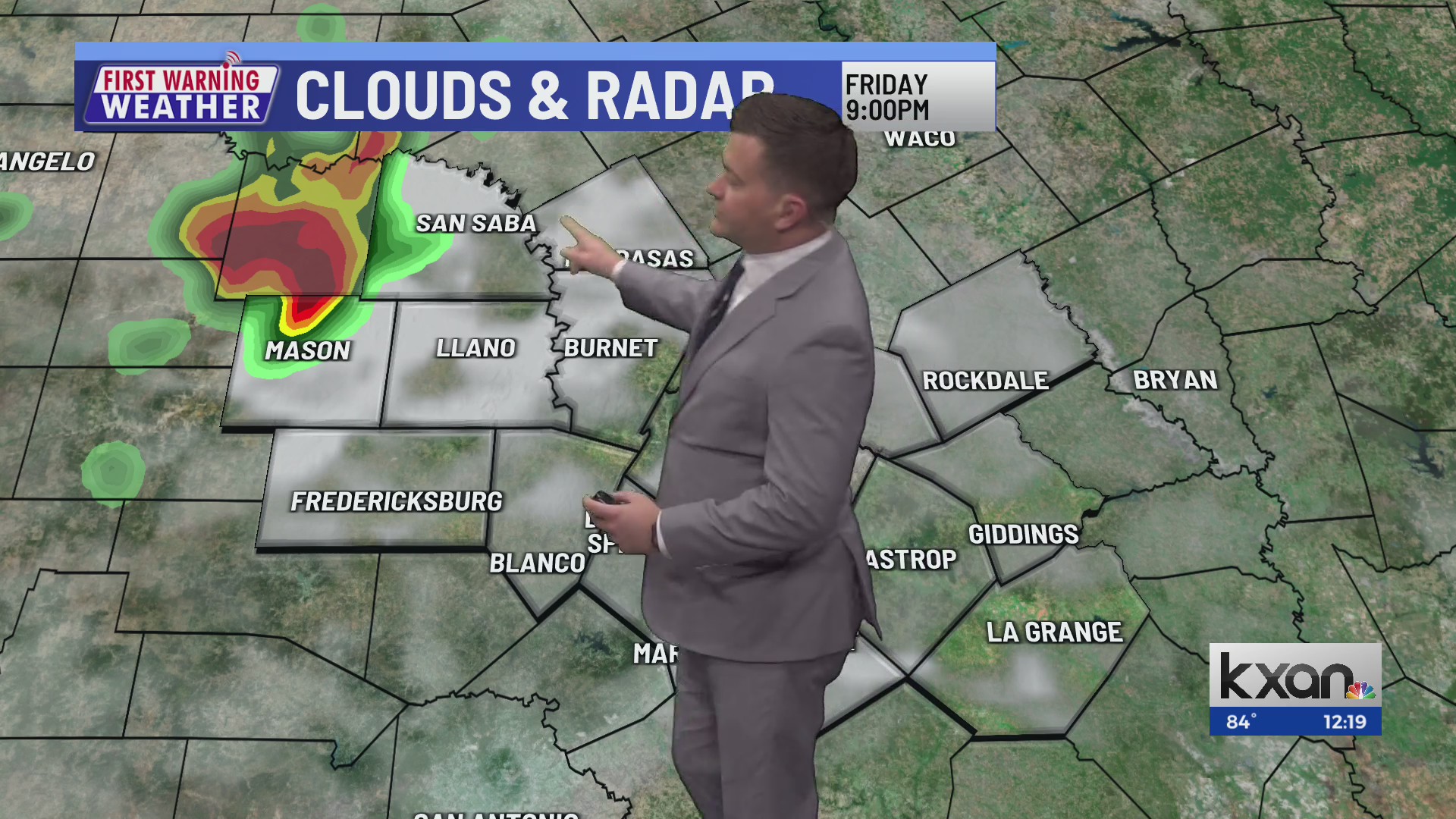 First Warning Weather with Meteorologist Nick Bannin KXAN Austin