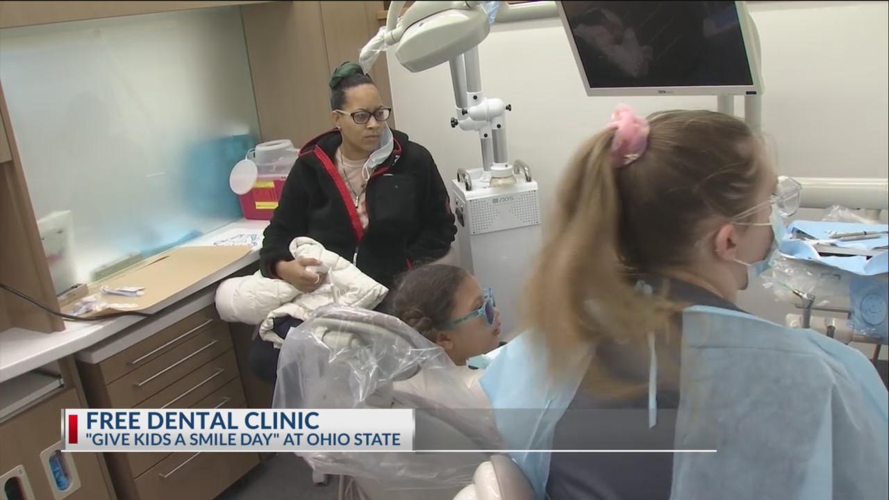 OSU dental students give free care for kids on “Give Kids a Smile Day