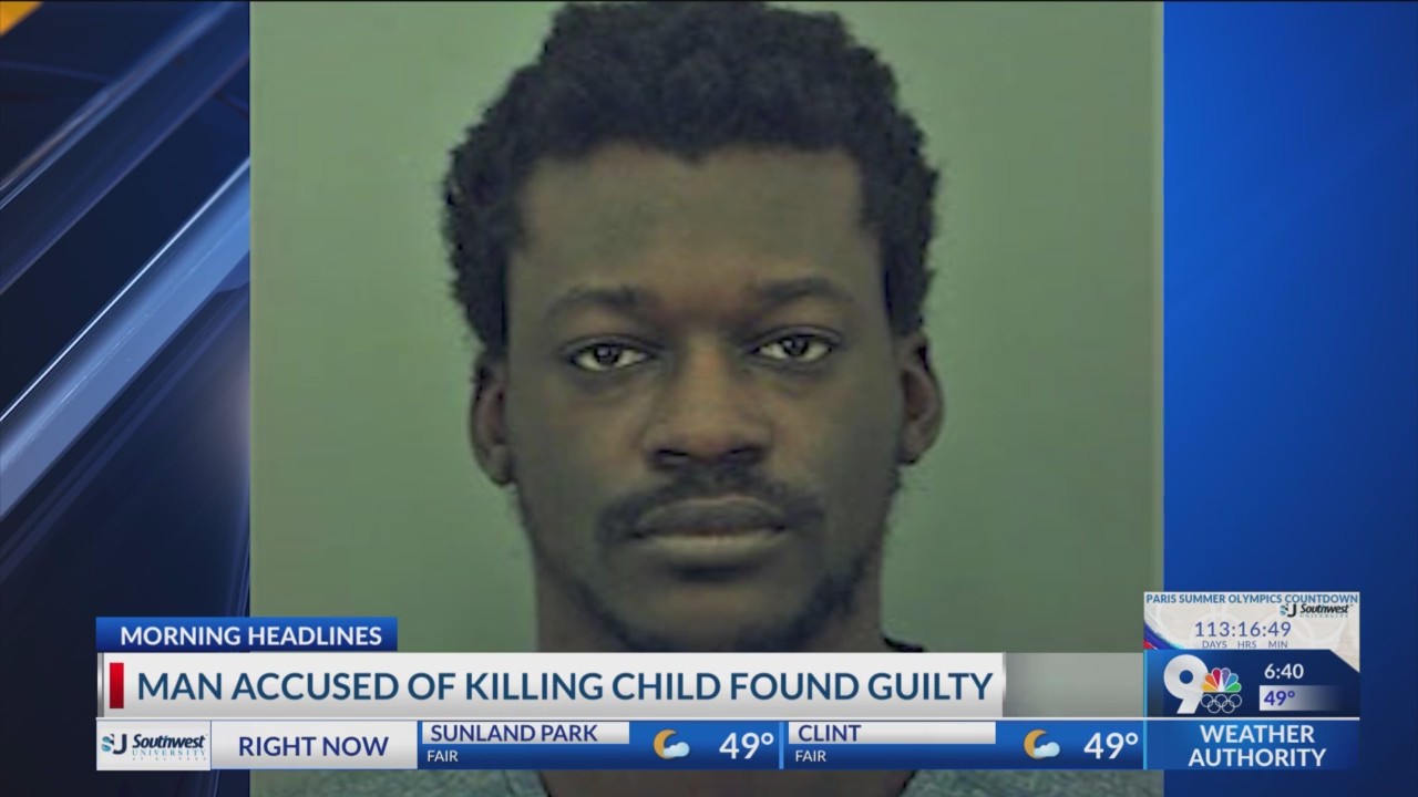 Man accused of killing child found guilty – KTSM 9 News