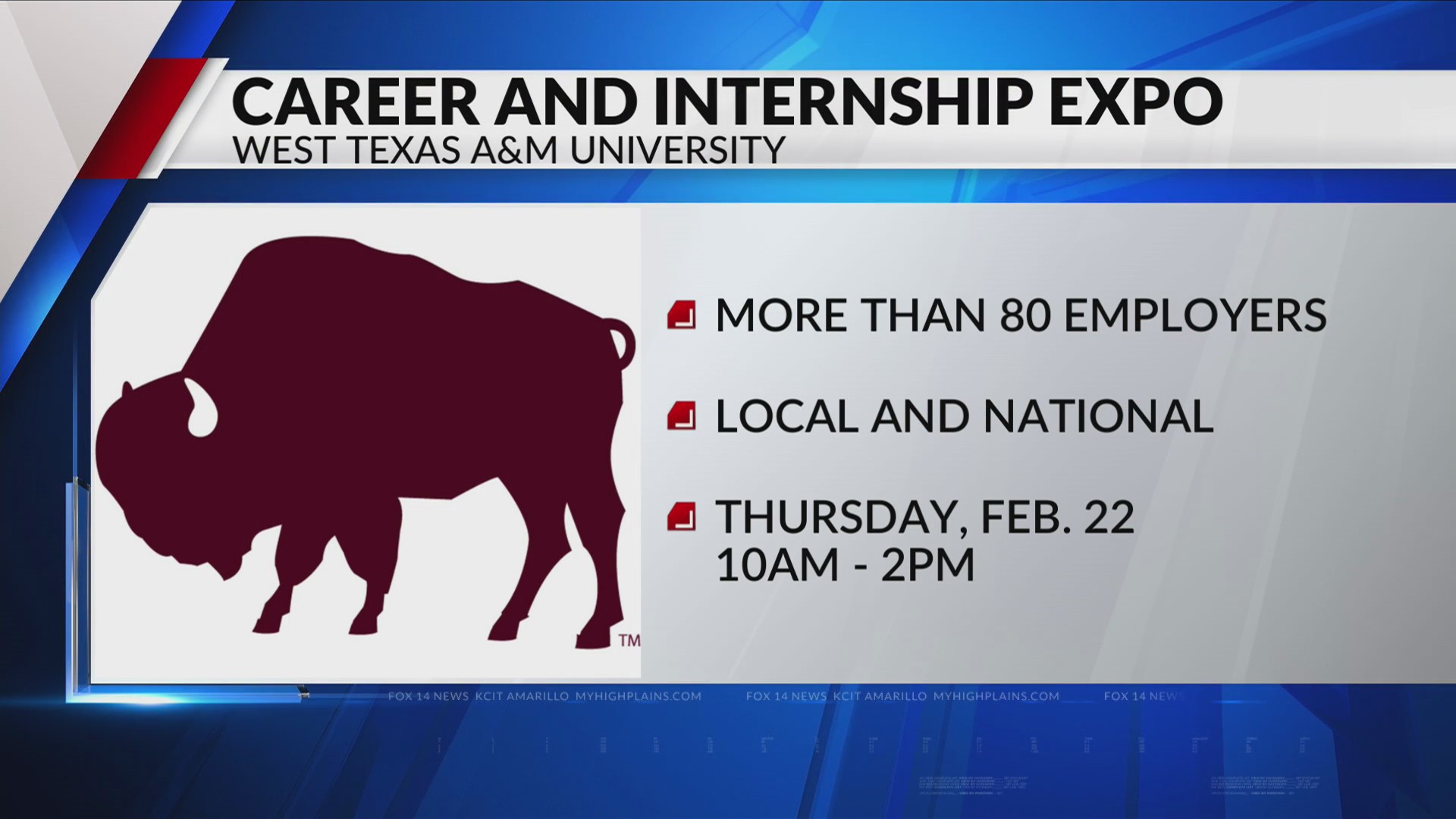 West Texas A&M University previews career expo, job fairs for
