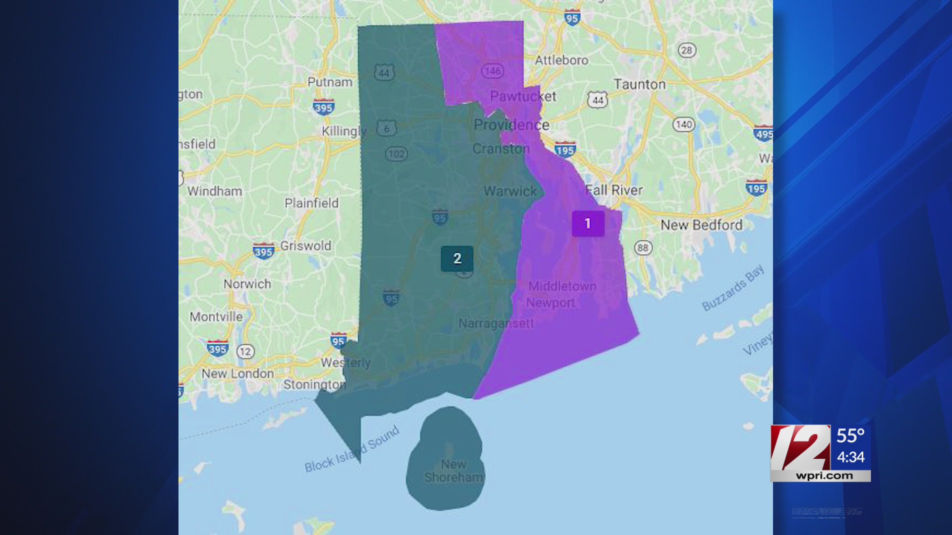 RI releases proposed congressional map based on 2020 census – WPRI.com