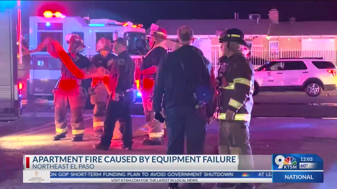 Apartment fire in Northeast El Paso caused by equipment failure – KTSM ...