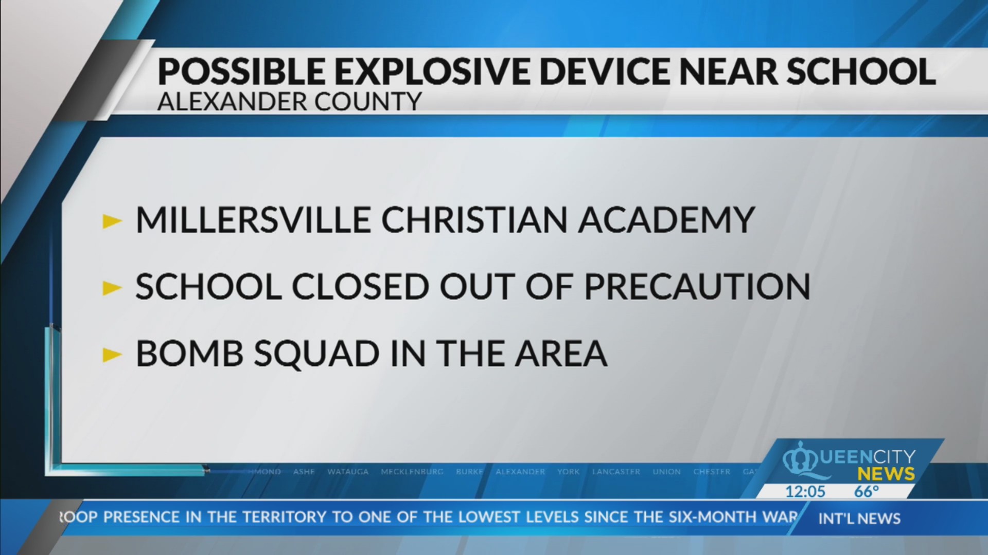 Possible explosive device' found near school: Sheriff – Queen City News