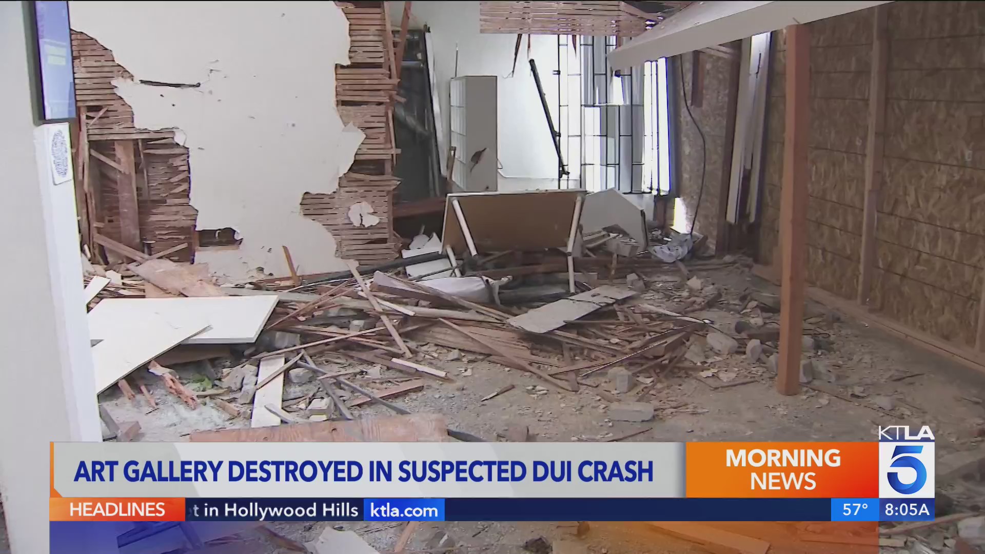 Family devastated after suspected DUI driver crashes into, destroys art ...