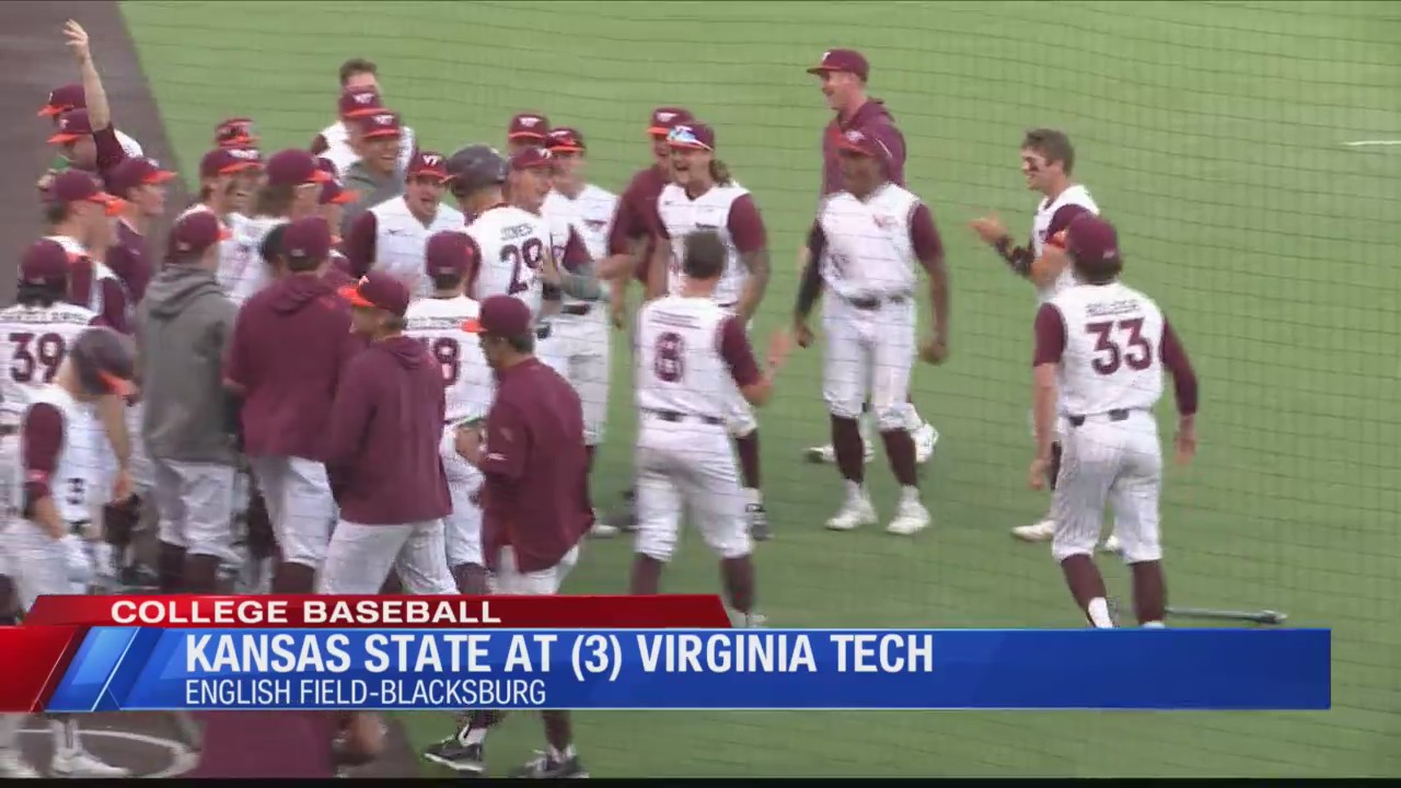 3rd ranked Virginia Tech hammers Kansas State in baseball WFXRtv