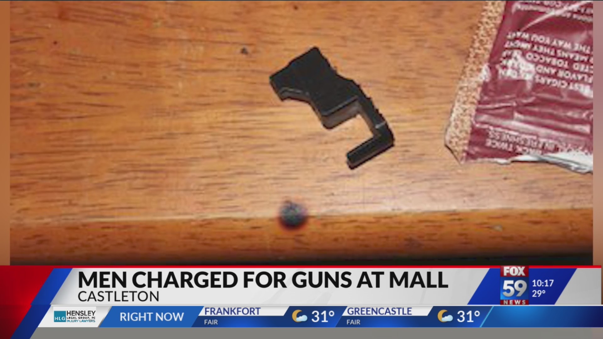 Two young adults formally charged for carrying guns inside the