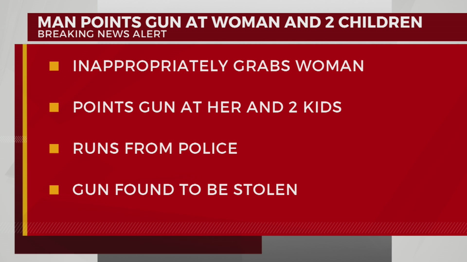 Man points gun at woman, 2 children WKRN News 2