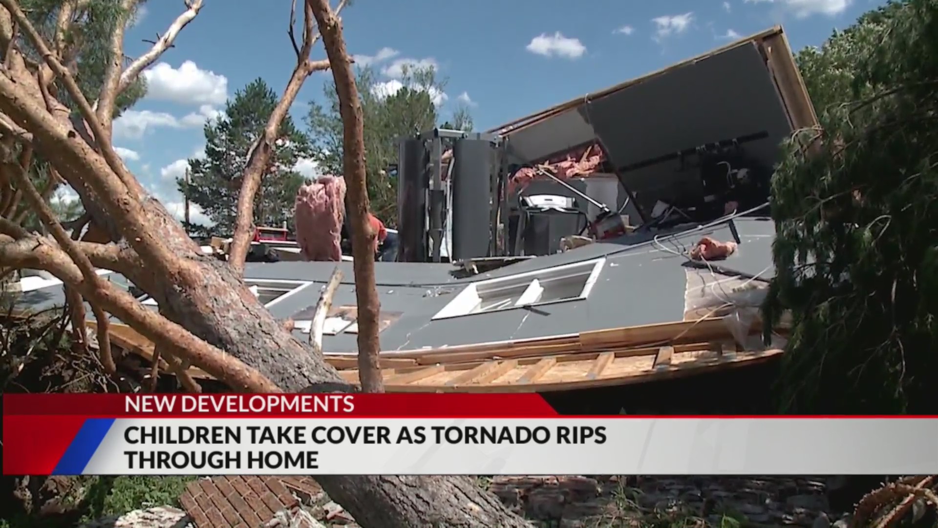 Children take cover in basement as tornado rips home apart – FOX31 Denver