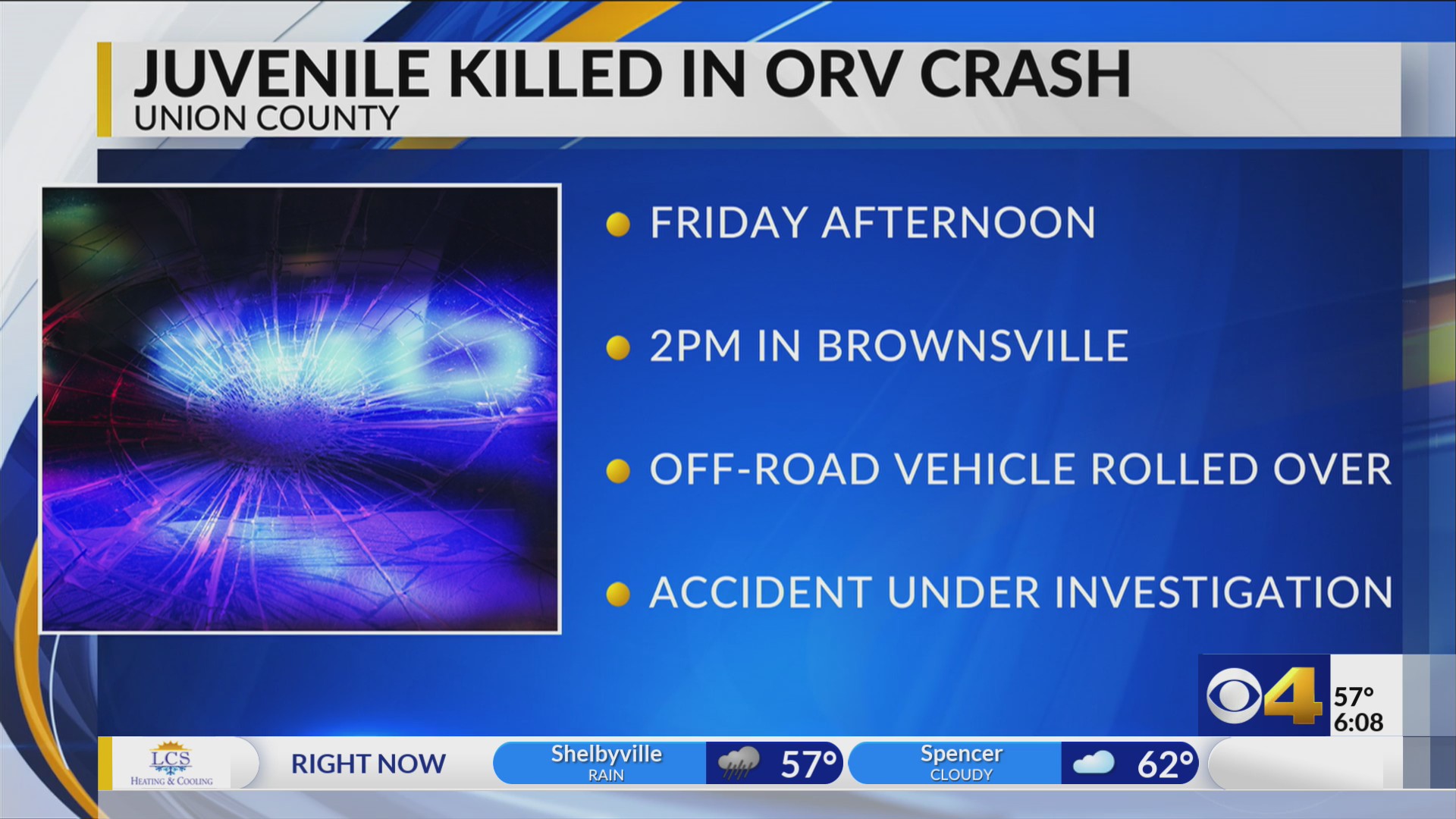 Son of Centerville Police Officer killed in off-road vehicle crash – Fox 59