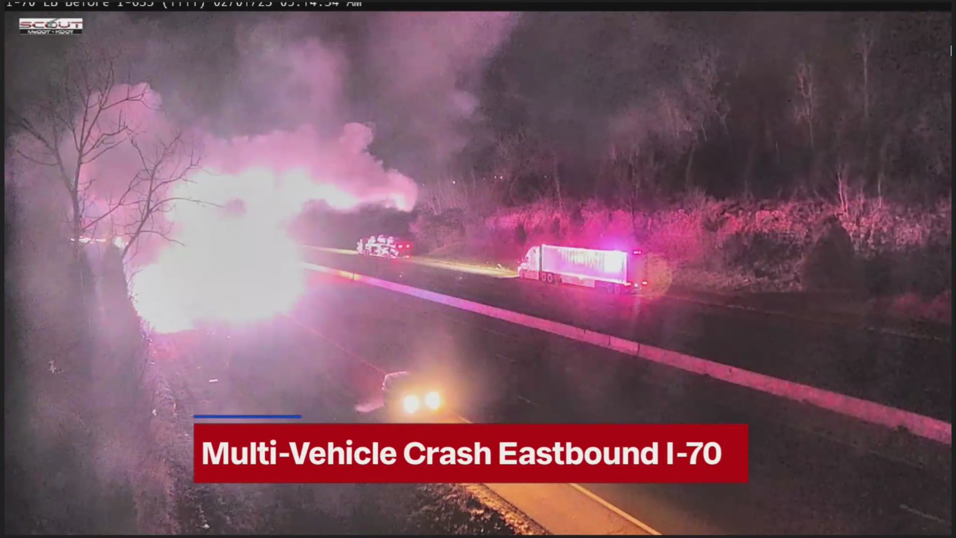 Eastbound I-70 closed at 57th Street due to serious crash – FOX 4 ...