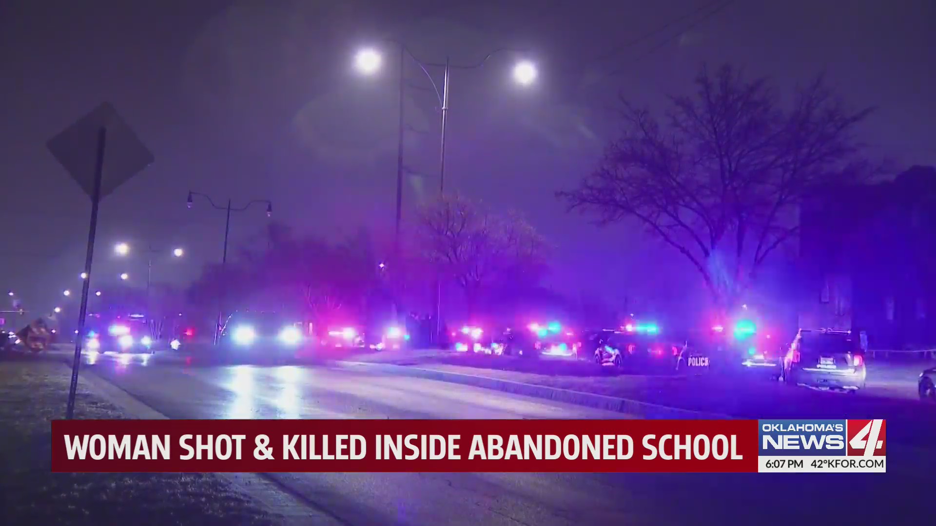 Woman shot & killed inside abandoned school – KFOR.com Oklahoma City