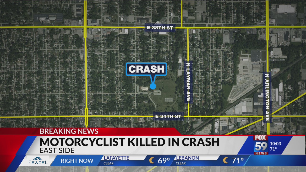 Motorcyclist killed in crash on Indy’s east side – Fox 59