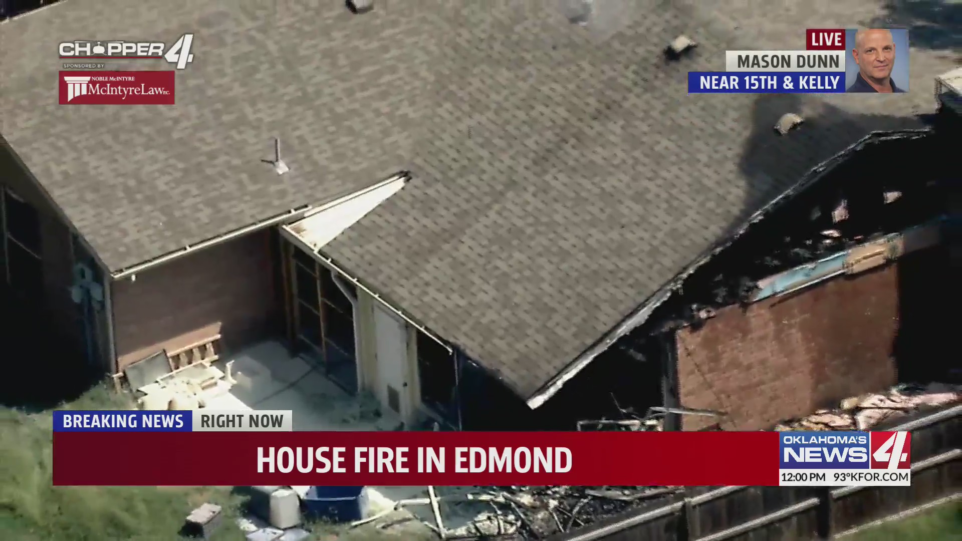 House fire in Edmond Oklahoma City