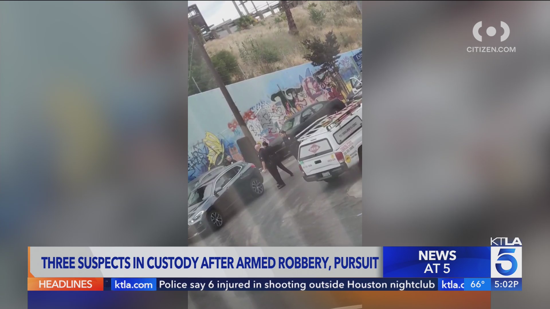 3 arrested after armed robbery leads to pursuit in El Sereno – KTLA
