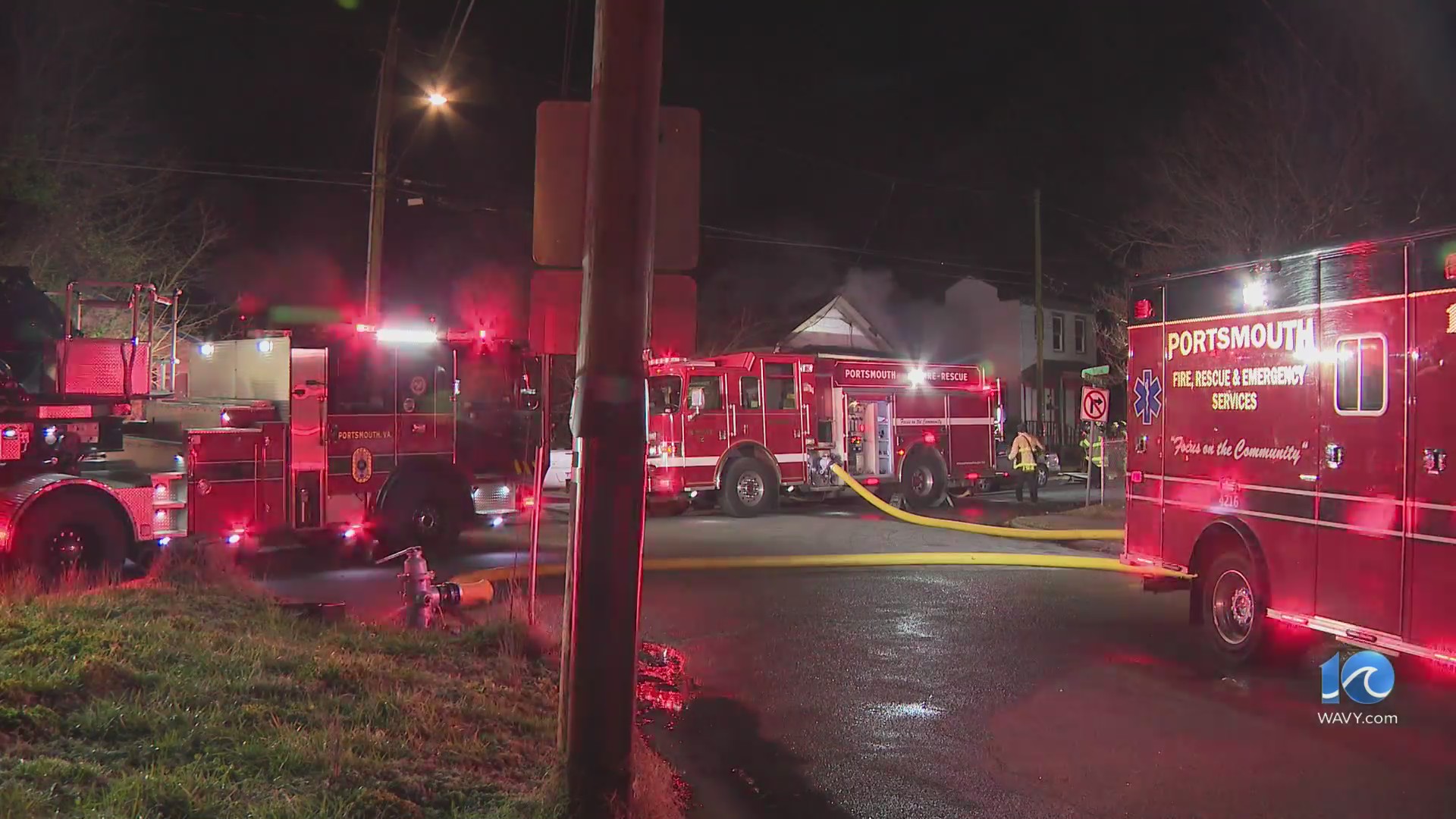 Man dies after being pulled from Portsmouth house fire – WAVY.com