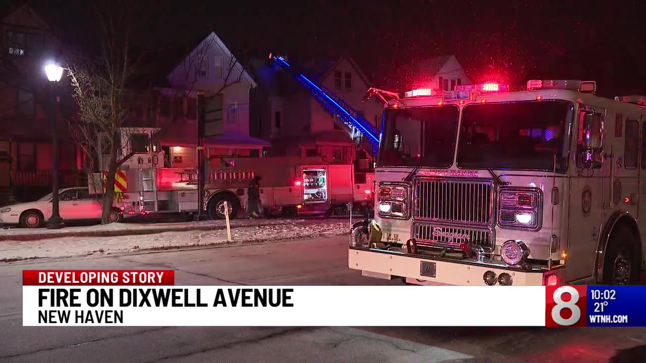 Firefighters battle New Haven house fire in freezing temperatures ...