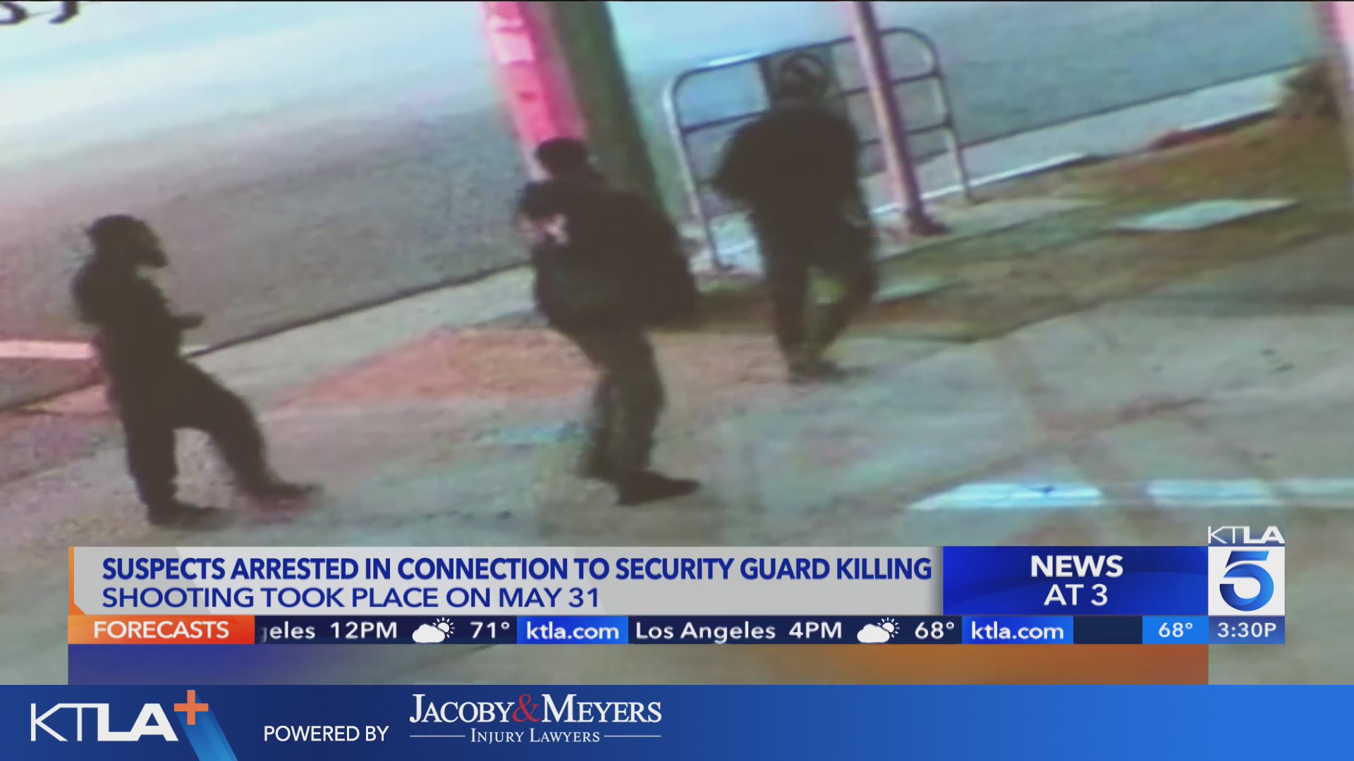 4 arrested in connection with security guard killing – KTLA