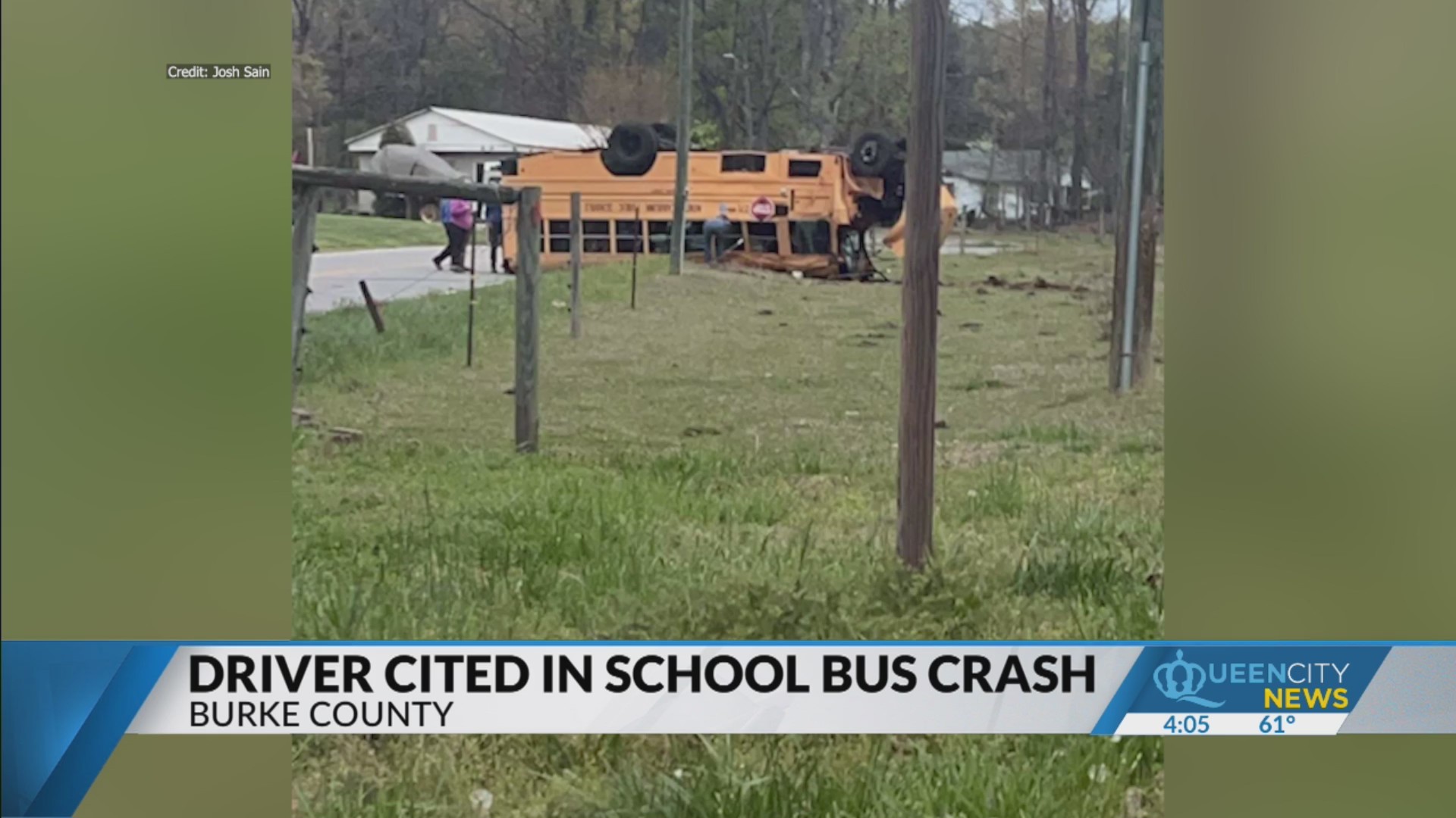 Driver cited after school bus involved in rollover crash – FOX8 WGHP