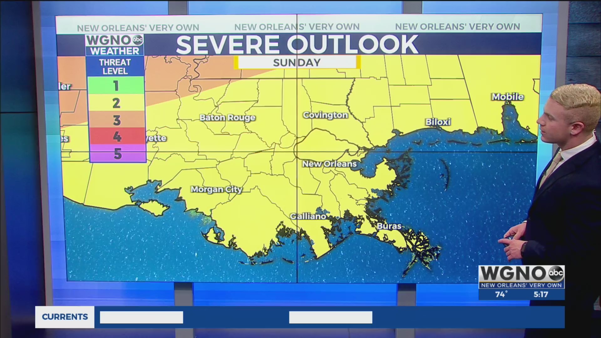 Strong storms possible in NOLA early Monday morning – WGNO