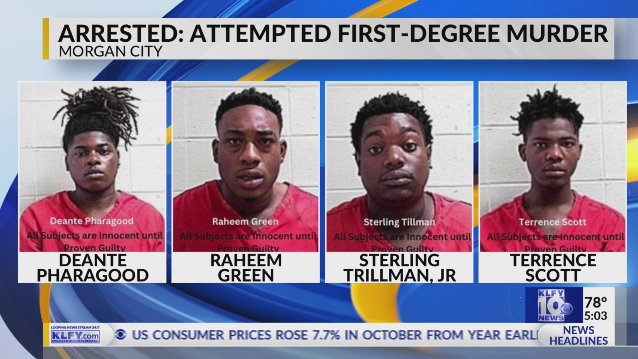 Four suspects arrested for attempted first-degree murder – KLFY.com